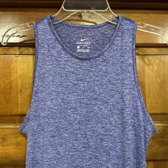 Small Nike Purple Heather Dri Fit Workout Tank - Picture 2 of 7